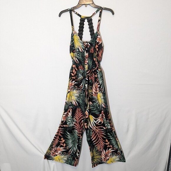 Women's NO BOUNDARIES Tropical Maxi Sleeveless Jumpsuit; Size XXL - Picture 1 of 6